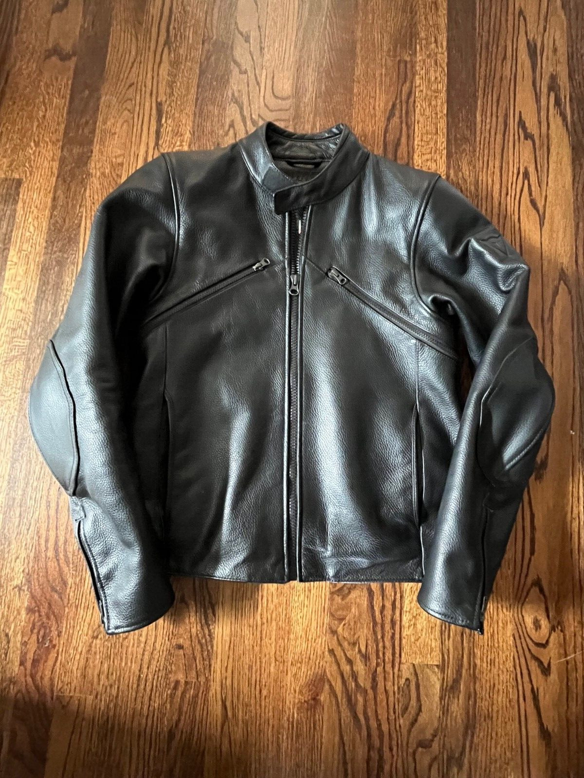 Dainese Settantadue Black Leather Jacket Size 48 Dainese Settantadue Black Leather Jacket Size 48