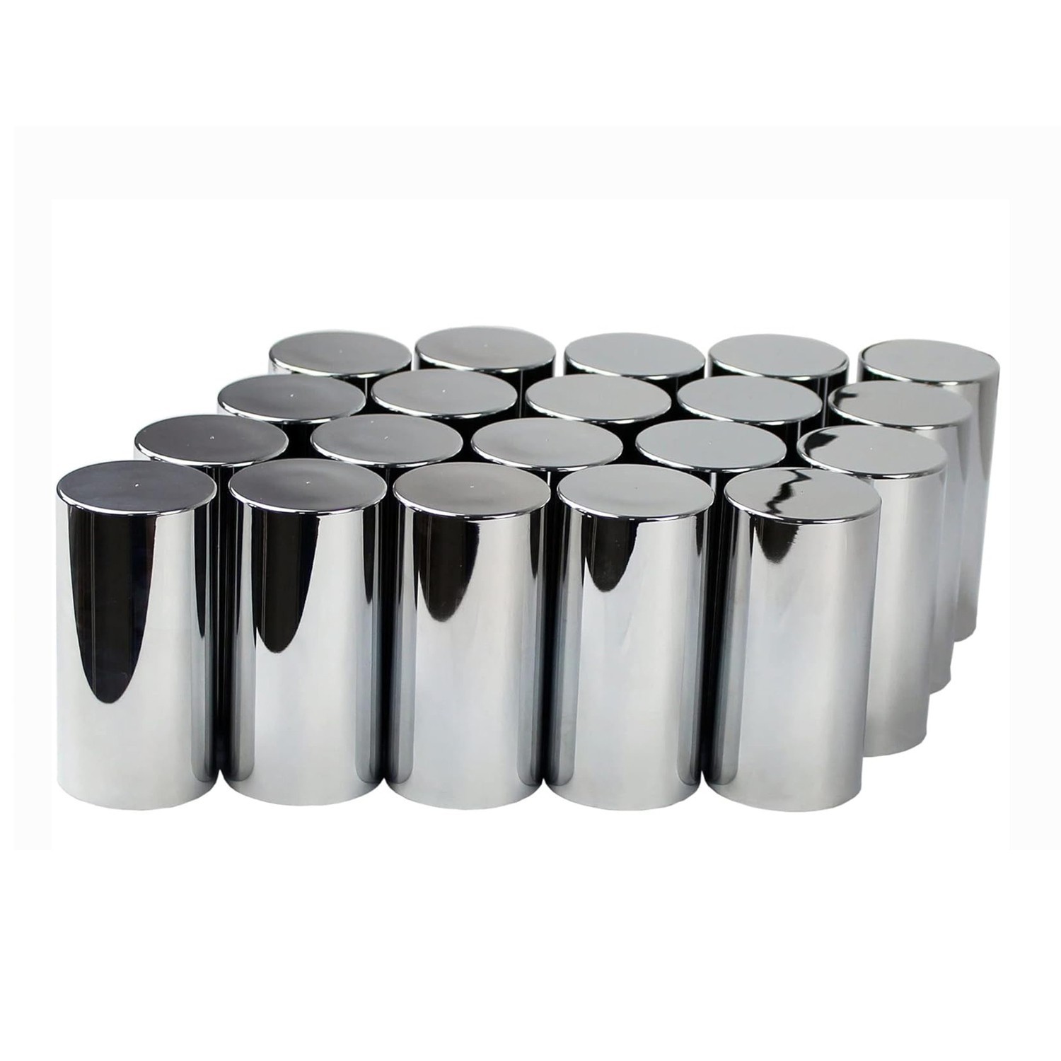 33mm*4in Chrome ABS Plastic Screw-On Lug Nut Covers for Semi Truck 20,60 pcs 33mm*4in Chrome ABS Plastic Screw-On Lug Nut Covers for Semi Truck 20,60 pcs