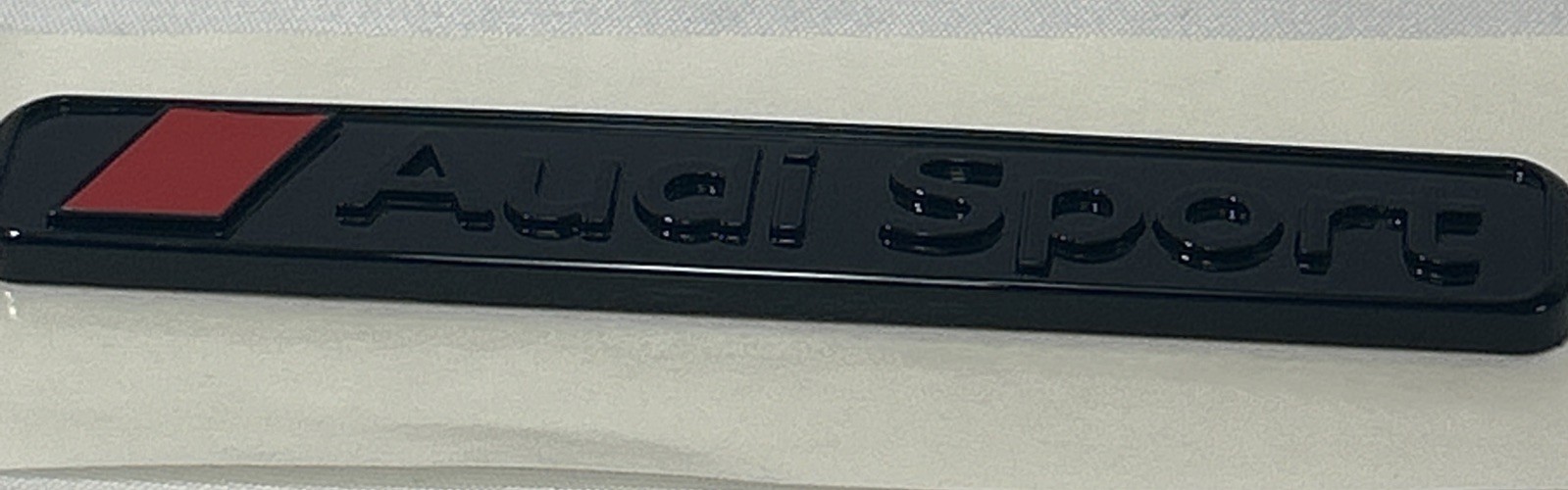 Audi Sport Glossy Black Emblem Badge Audi Sport Glossy Black Emblem Badge
