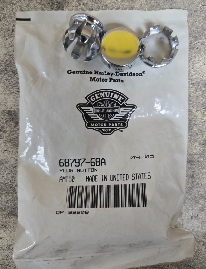 Harley-Davidson Frame Plug P/N: 68797-68a