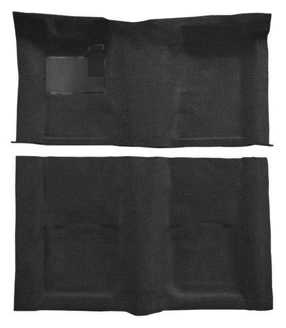 New 1970 - 1973 CAMARO 2-PC Black LOOP MOLDED Carpet SET W/ PADDING Automatic