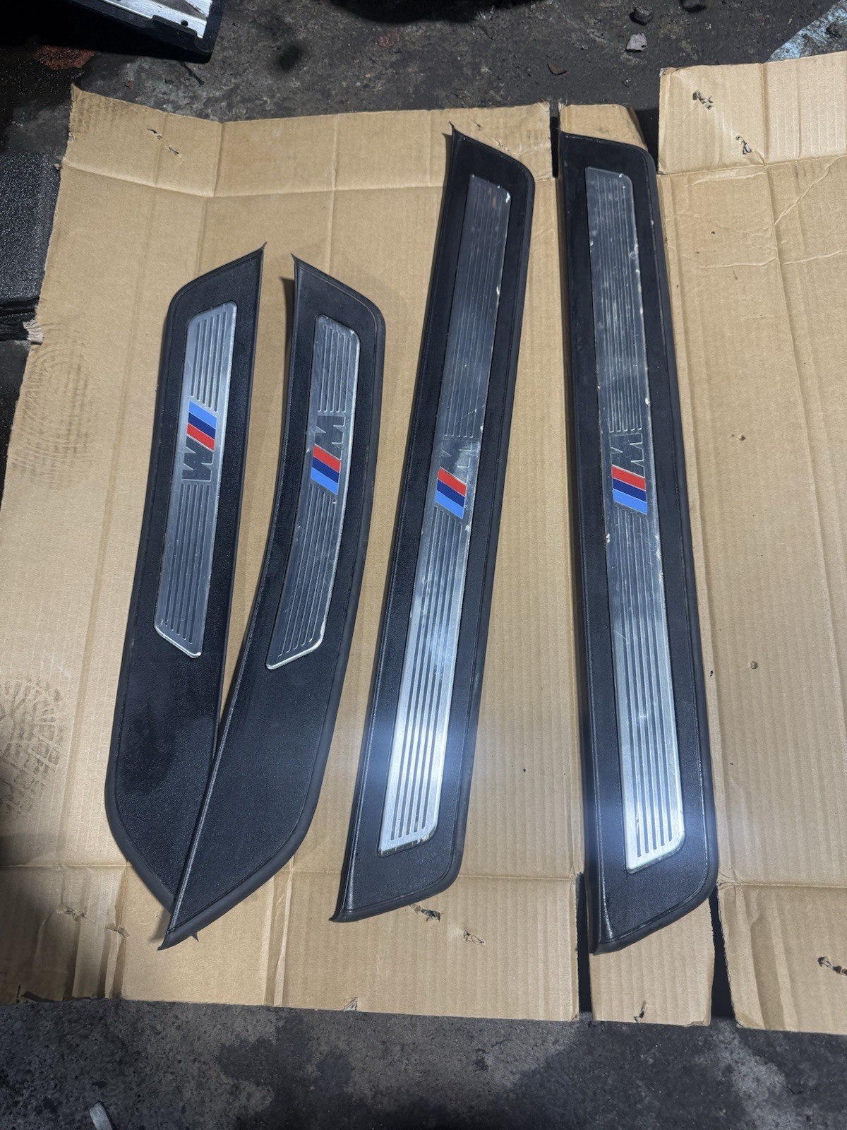 2011-2016 BMW 535i F10 Front Rear Left Right Scuff Plate Door Sill SET 8050054 2011-2016 BMW 535i F10 Front Rear Left Right Scuff Plate Door Sill SET 8050054