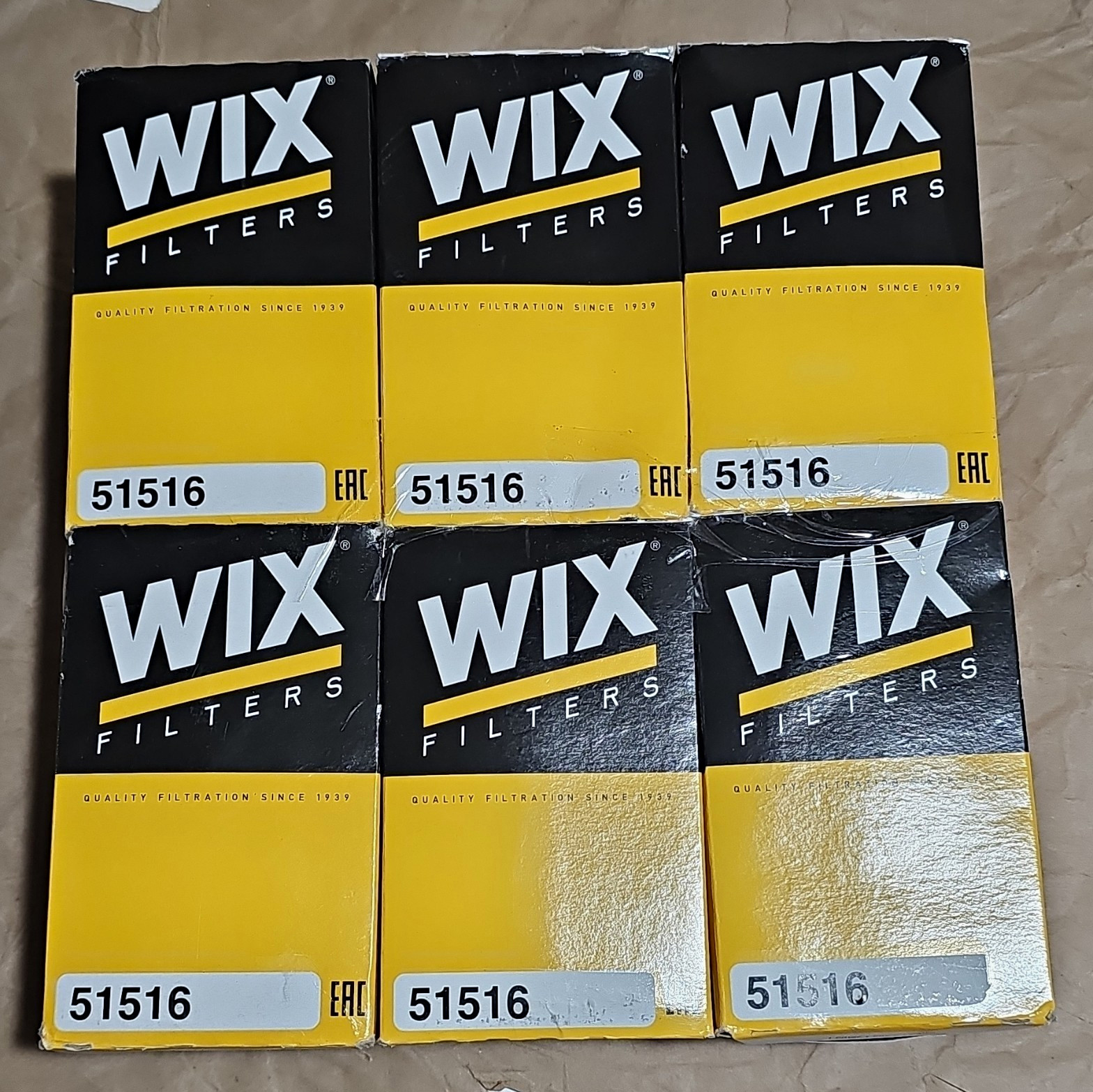 6 Pack Oil Filter Wix 51516 6 Pack Oil Filter Wix 51516