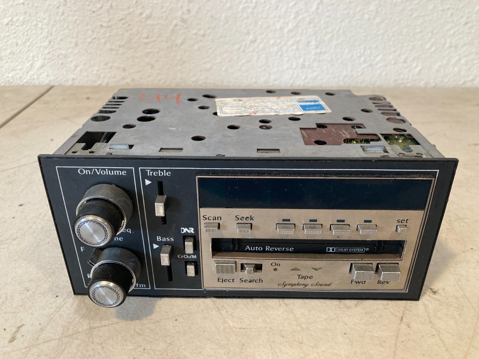 Vintage Cadillac GM Delco Symphony Sound AM FM Auto Reverse Cassette Radio OEM