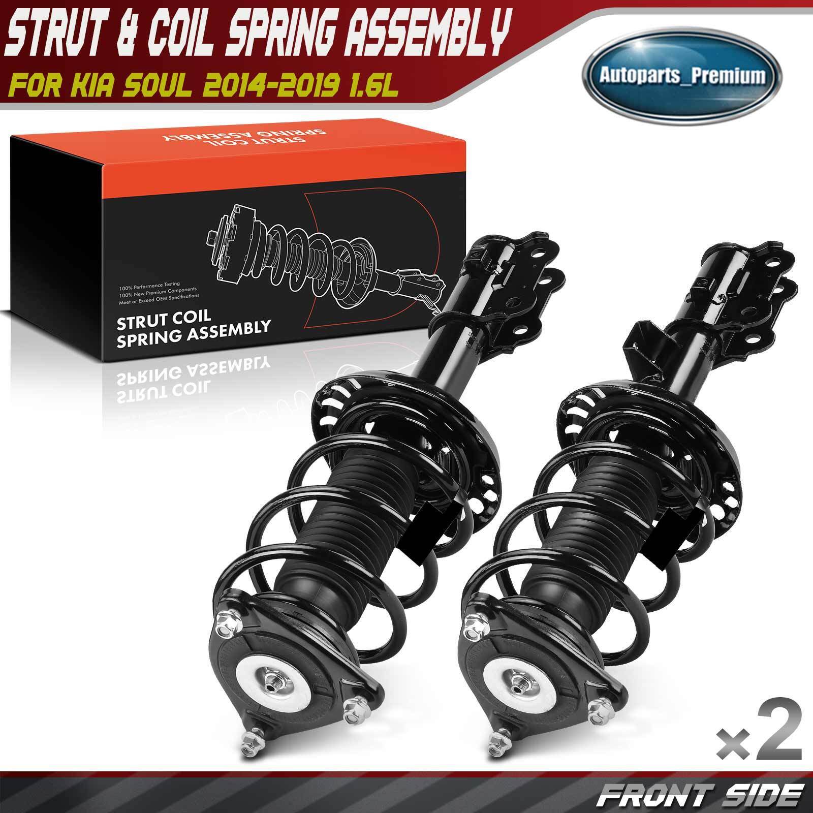 2x Front Complete Strut & Coil Spring Assembly for Kia Soul 2014-2019 1.6L 2.0L