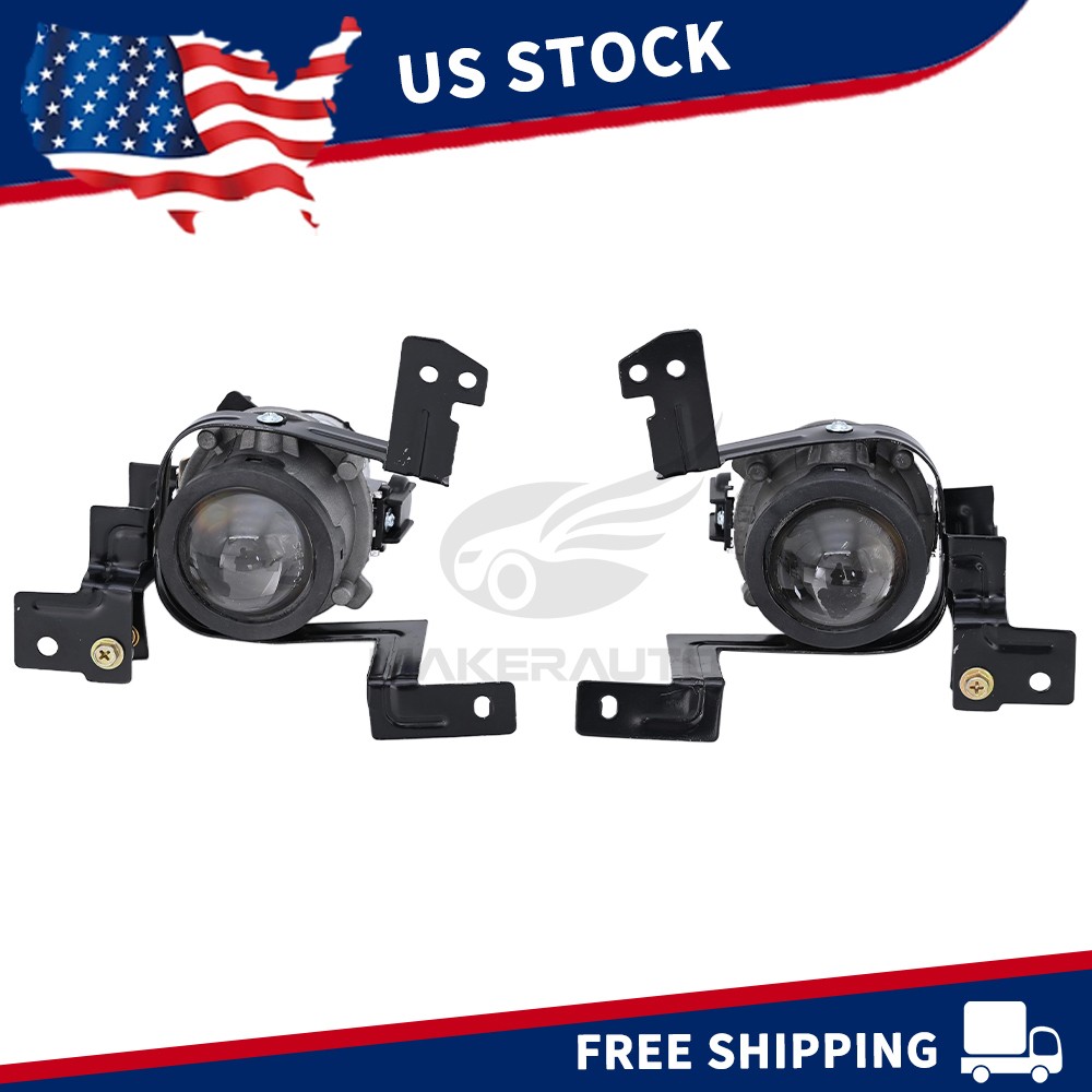 Pair Left & Right Side Fog Lights Lamps Halogen for 2019-2021 Kia Forte