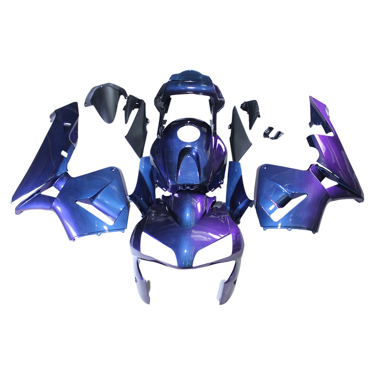Chameleon Purple Blue Fairings Kit for Honda 2003 2004 CBR600RR 03 04 Bodywork Chameleon Purple Blue Fairings Kit for Honda 2003 2004 CBR600RR 03 04 Bodywork