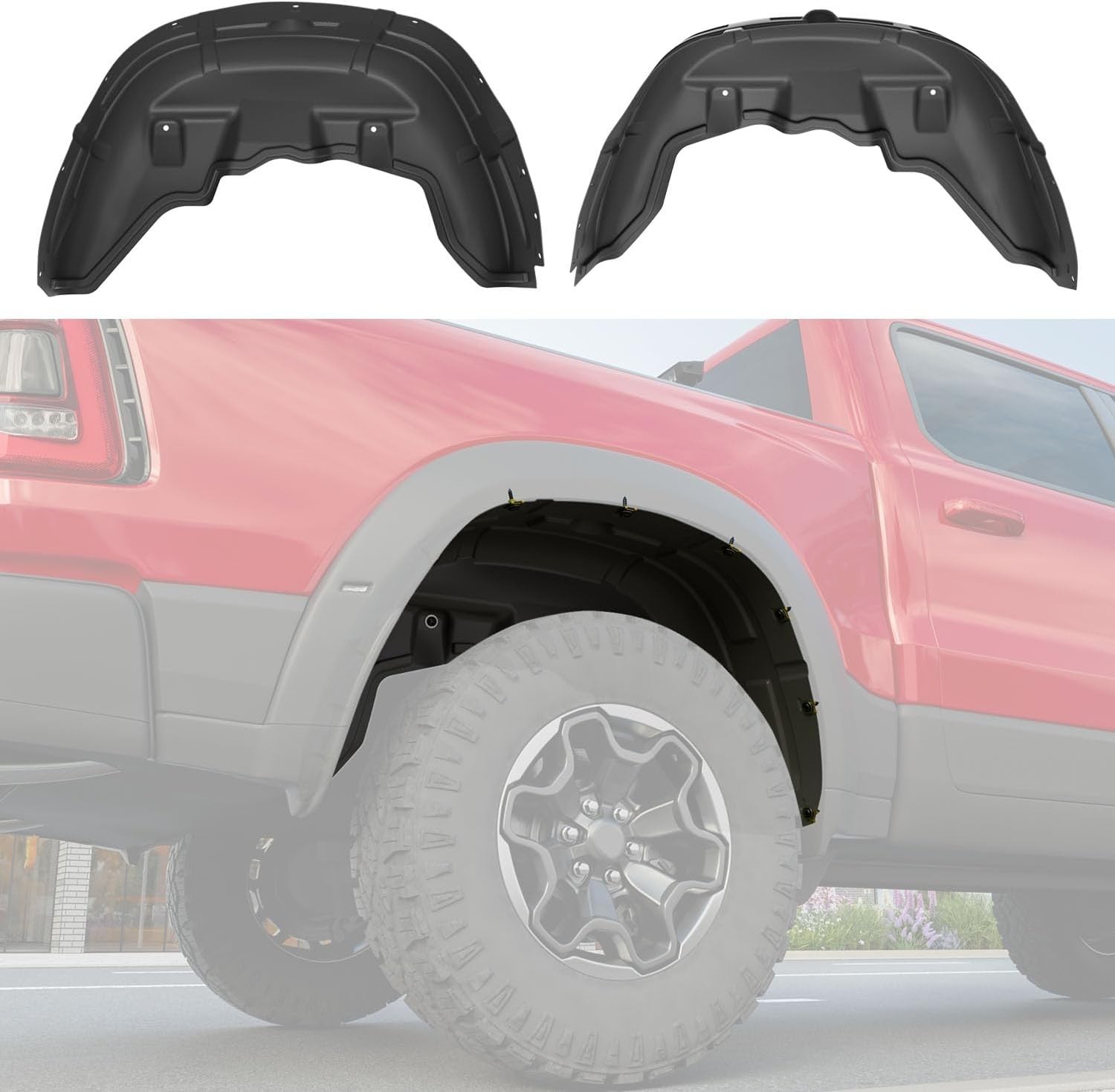 For 2019-2026 Dodge RAM 1500 Rear Wheel Well Guard Rear Inner Fender Liner For 2019-2026 Dodge RAM 1500 Rear Wheel Well Guard Rear Inner Fender Liner