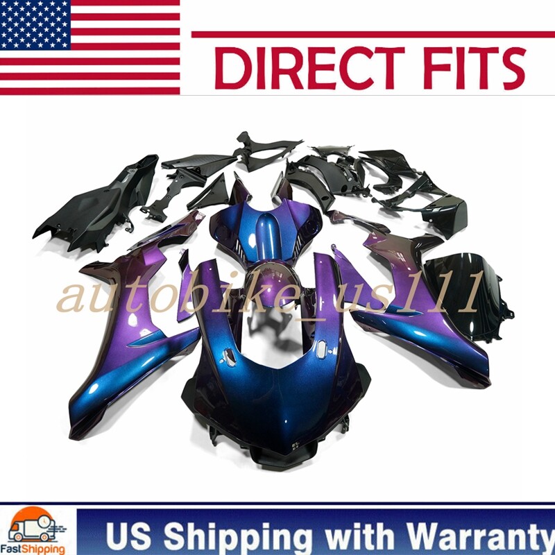 Chameleon Purple Blue Fairing Kit For Yamaha YZF R1 2015-2019 ABS Bodywork Set Chameleon Purple Blue Fairing Kit For Yamaha YZF R1 2015-2019 ABS Bodywork Set