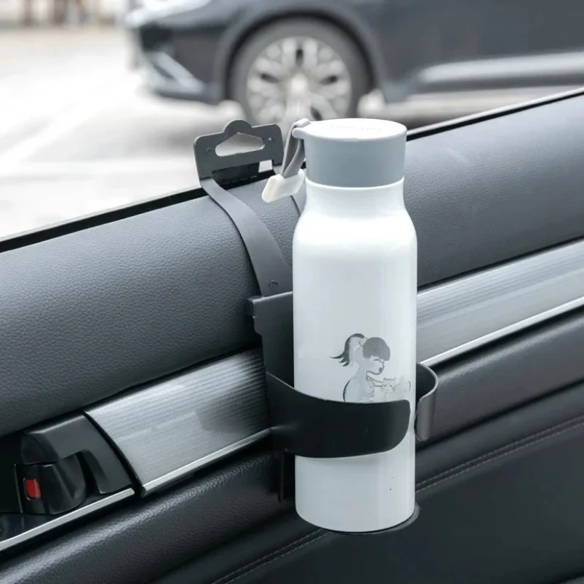 Universal Auto Drink Bottle Holder – Door Mount & Seat Back Cup Stand for Cars, 