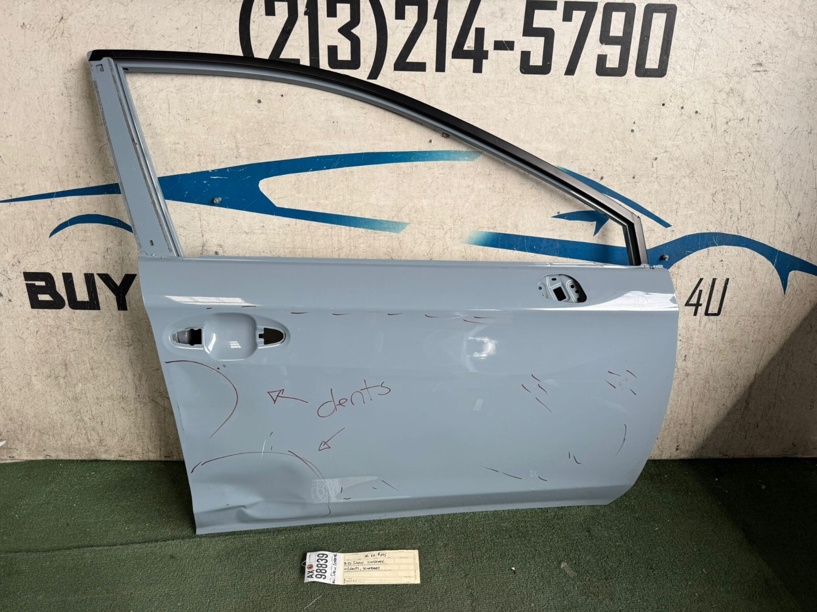 w/dents 2018 2019 2020 2021 2023 SUBARU CROSSTREK FRONT RIGHT DOOR OEM AX98839