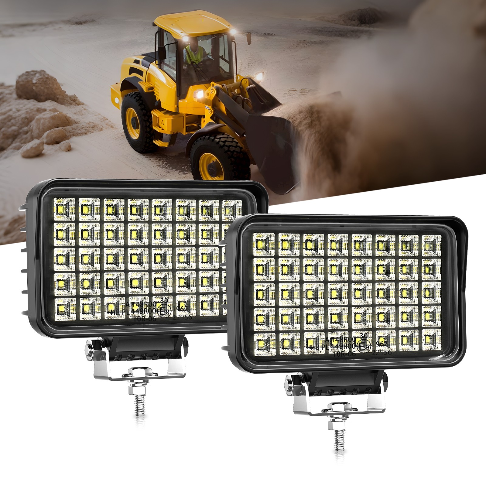 2PACK 12/24volt 72W Led Work Light 9000LM, Lights, White light
