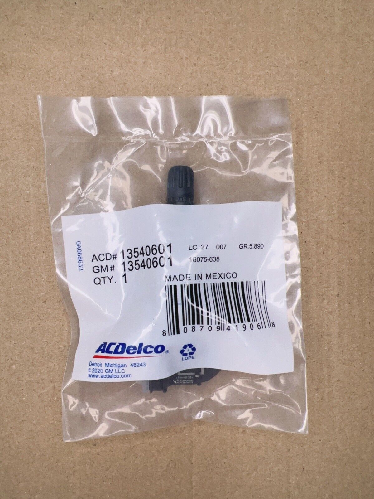 NEW OEM 13540601 for 2022 GMC Chevy Buick Cadillac TPMS Tire Pressure Sensor
