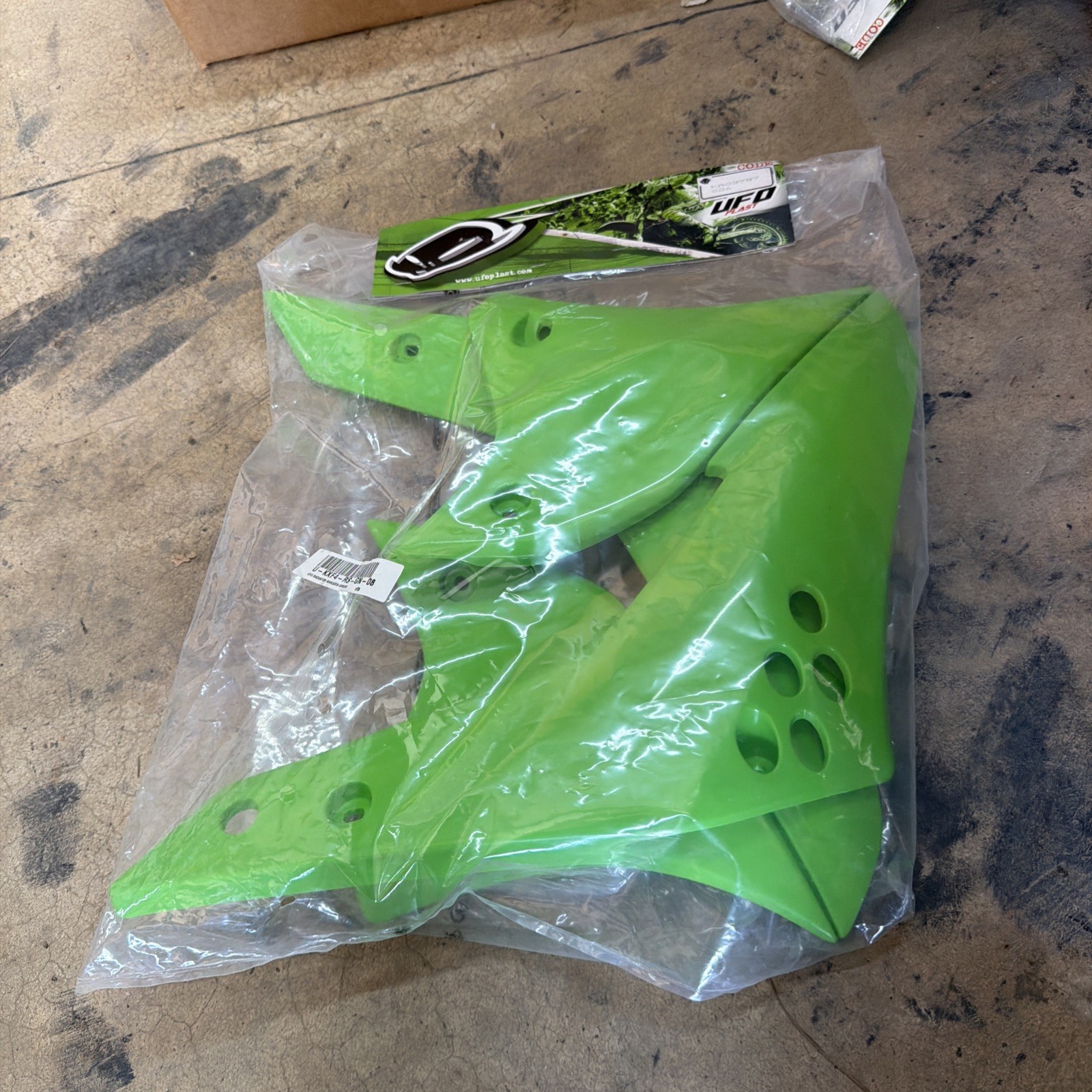 Nos Ufo Plast For Kawasaki Kxf 250 2006-2008 Green KX KA03787 026 Nos Ufo Plast For Kawasaki Kxf 250 2006-2008 Green KX KA03787 026