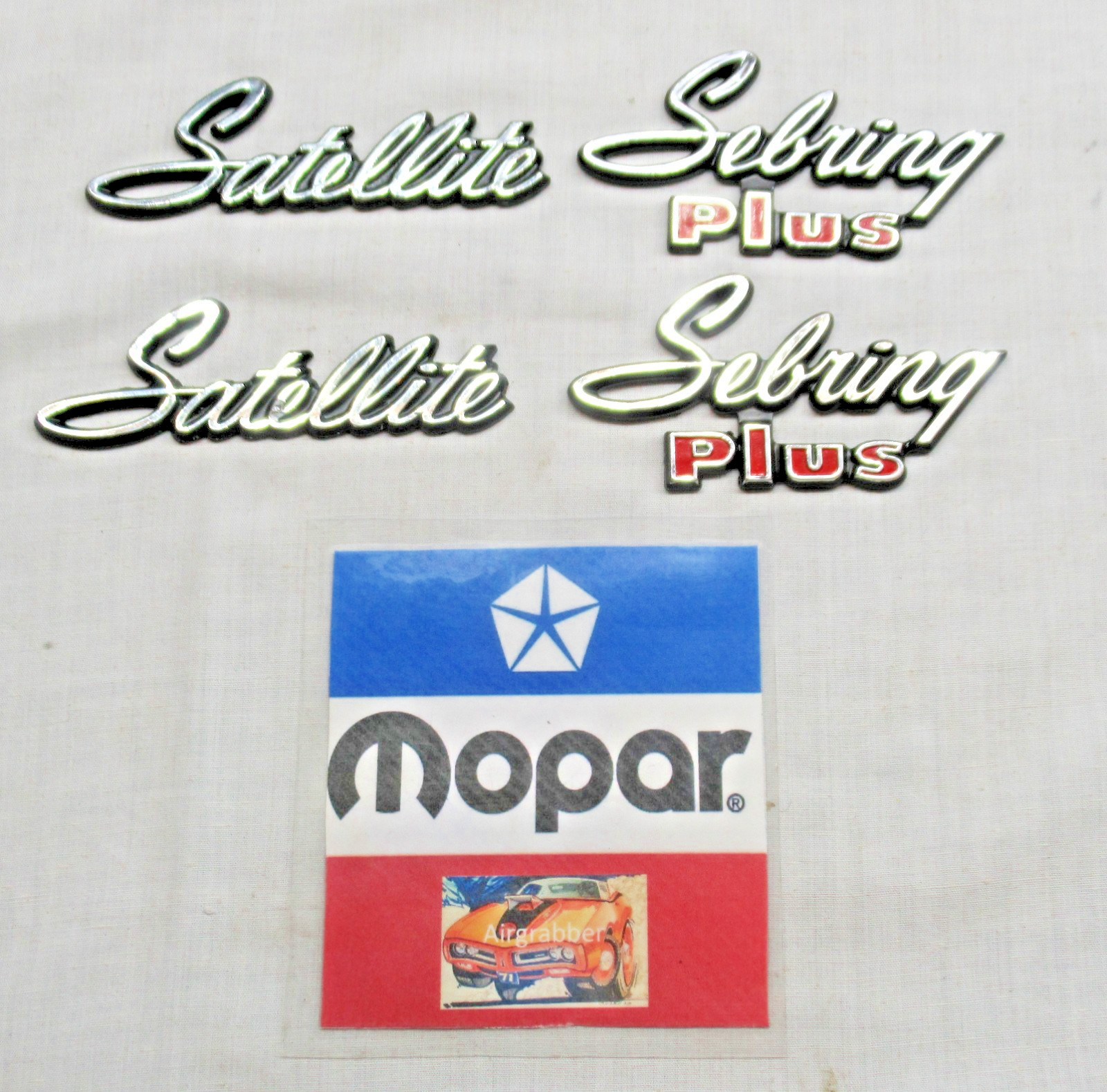 1971 1972 1973 1974 Plymouth Satellite Sebring Plus quarter panel chrome emblems 1971 1972 1973 1974 Plymouth Satellite Sebring Plus quarter panel chrome emblems