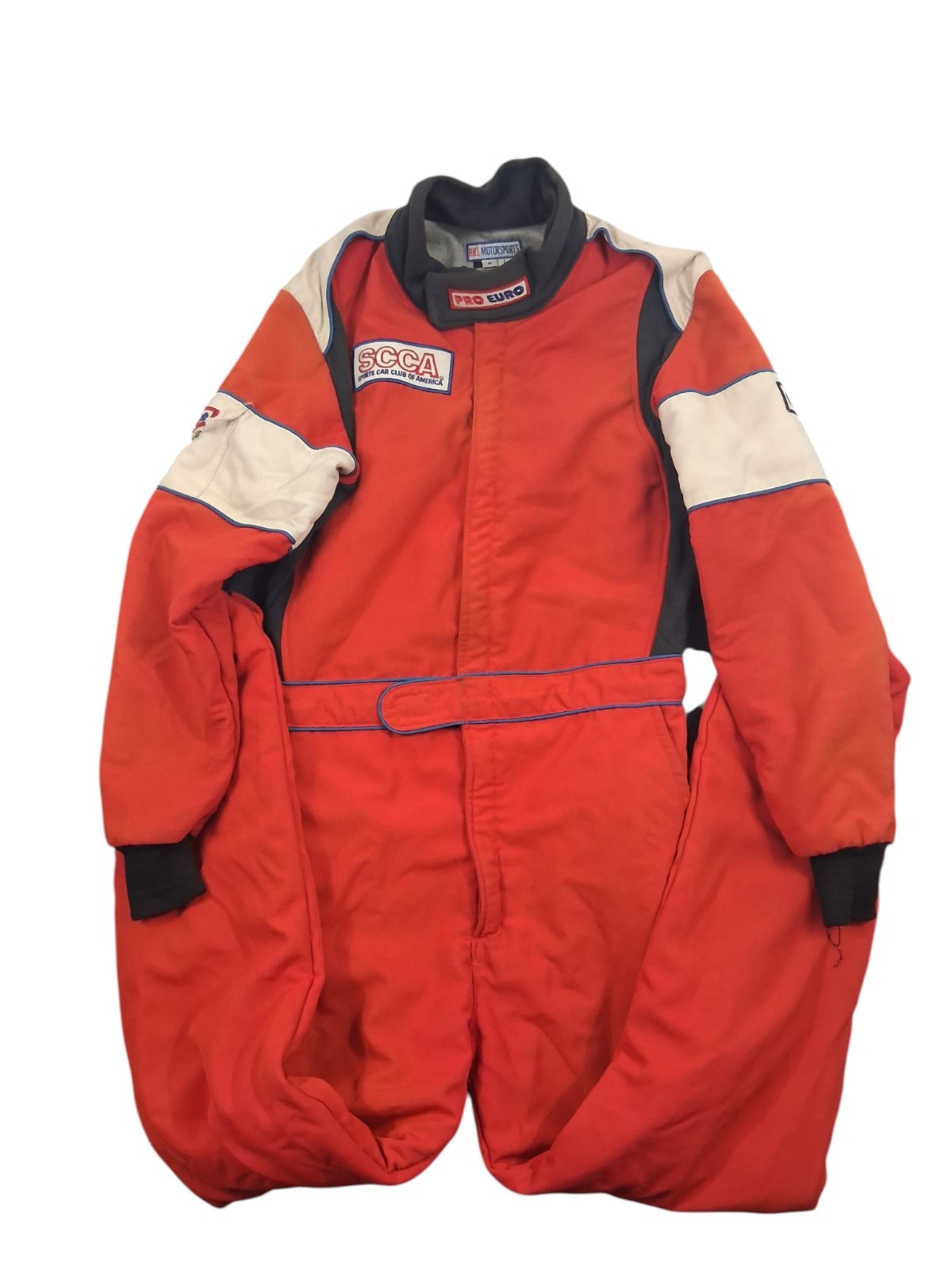 Vintage Bell SCCA Motorsport PGI Pro Euro Racing Red Soft Suit Mens M/L