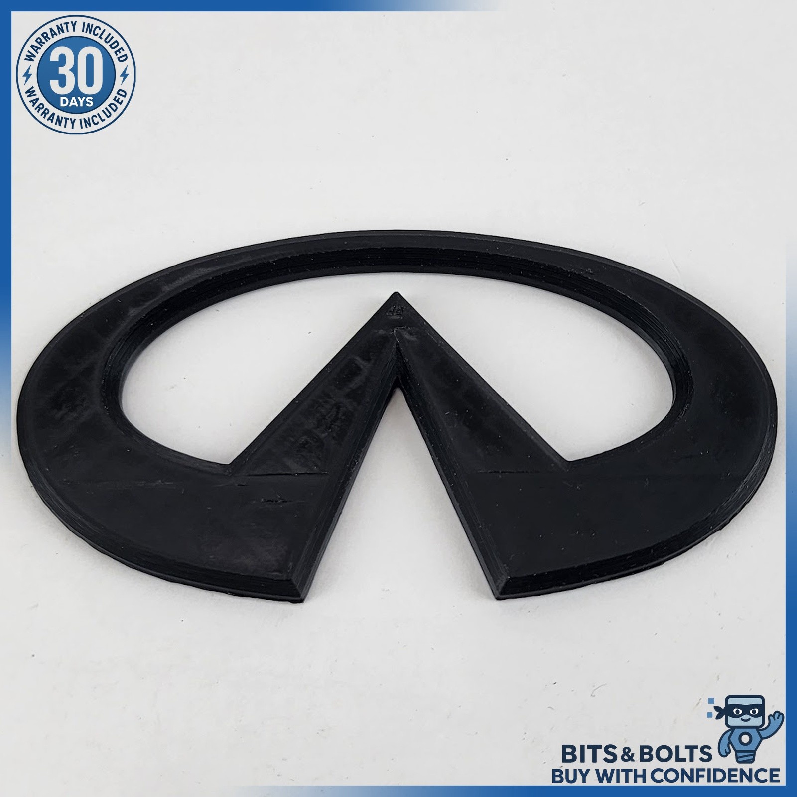 2008-19 Infiniti G37 Q50 Black Engine Cover Badge Emblem Decal Logo *3.7 ONLY*