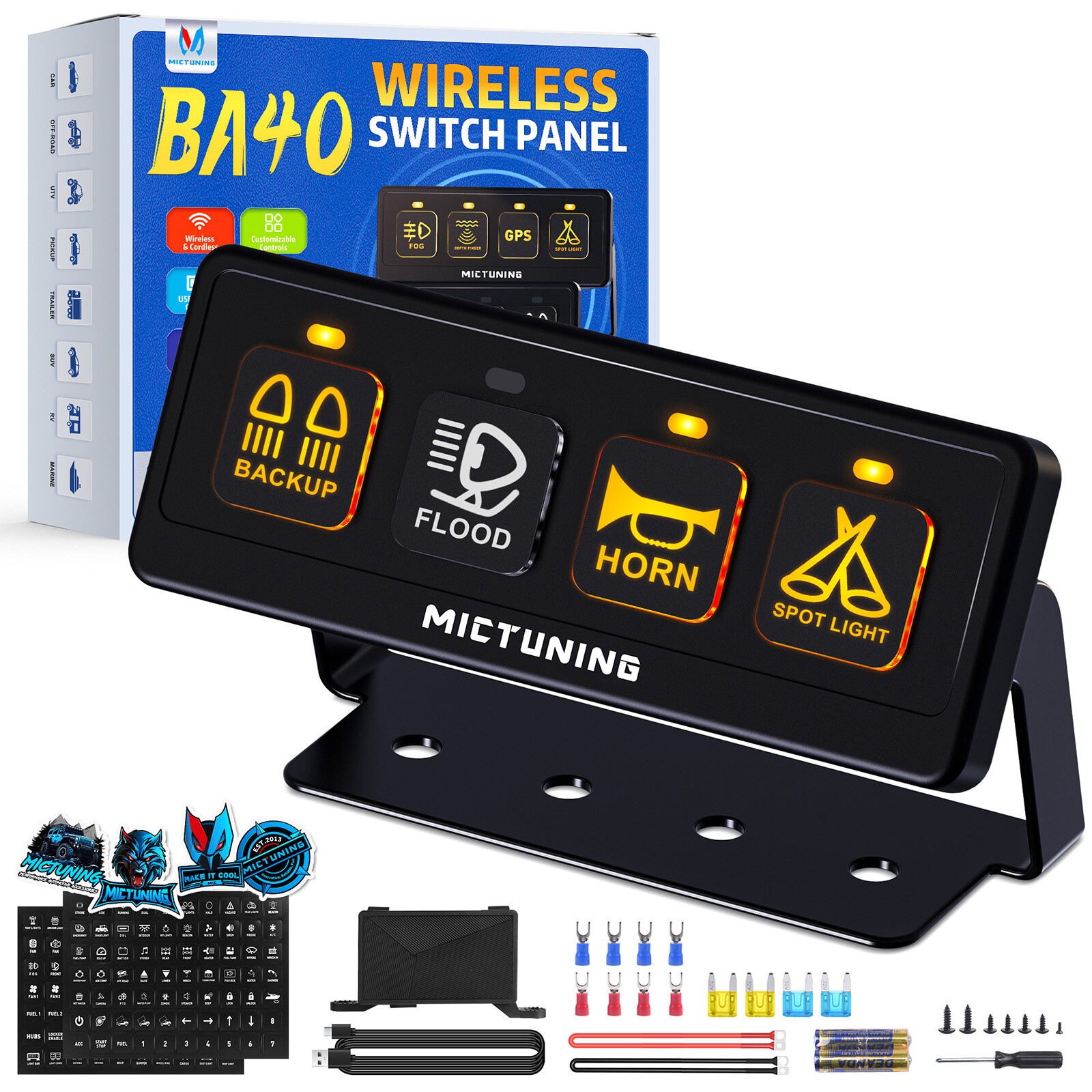 12V Wireless Switch Panel, 4/6/8/12 Gang LED Light Circuit Control Relay System 12V Wireless Switch Panel, 4/6/8/12 Gang LED Light Circuit Control Relay System