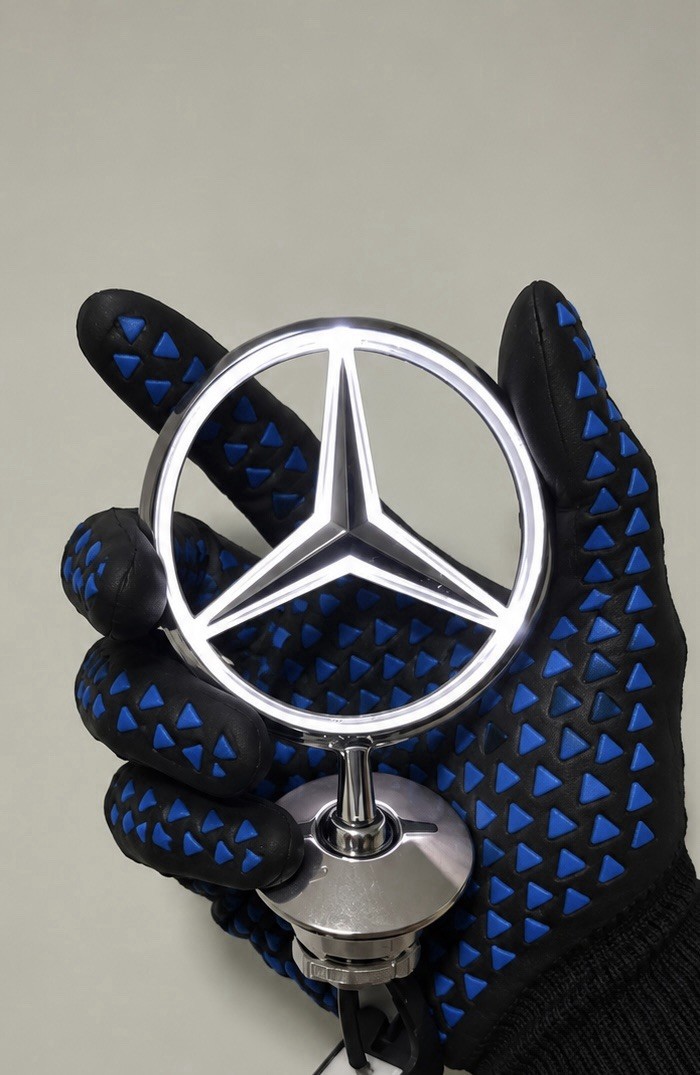 🏷️ 1x Mercedes Custom LED Hood Emblem, Ornament Universal Fit 12v
