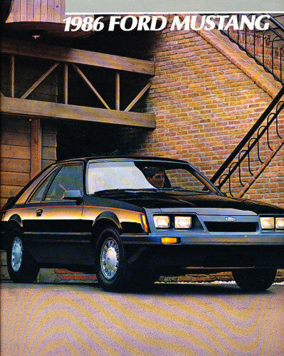 1986 Ford Mustang Original Sales Brochure GT SVO