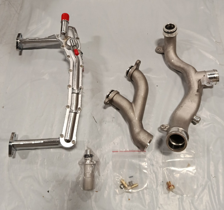 Upgraded Coolant Water Pump Pipe System Kit For Jaguar XF XJ Land Rover LR4 3.0L
