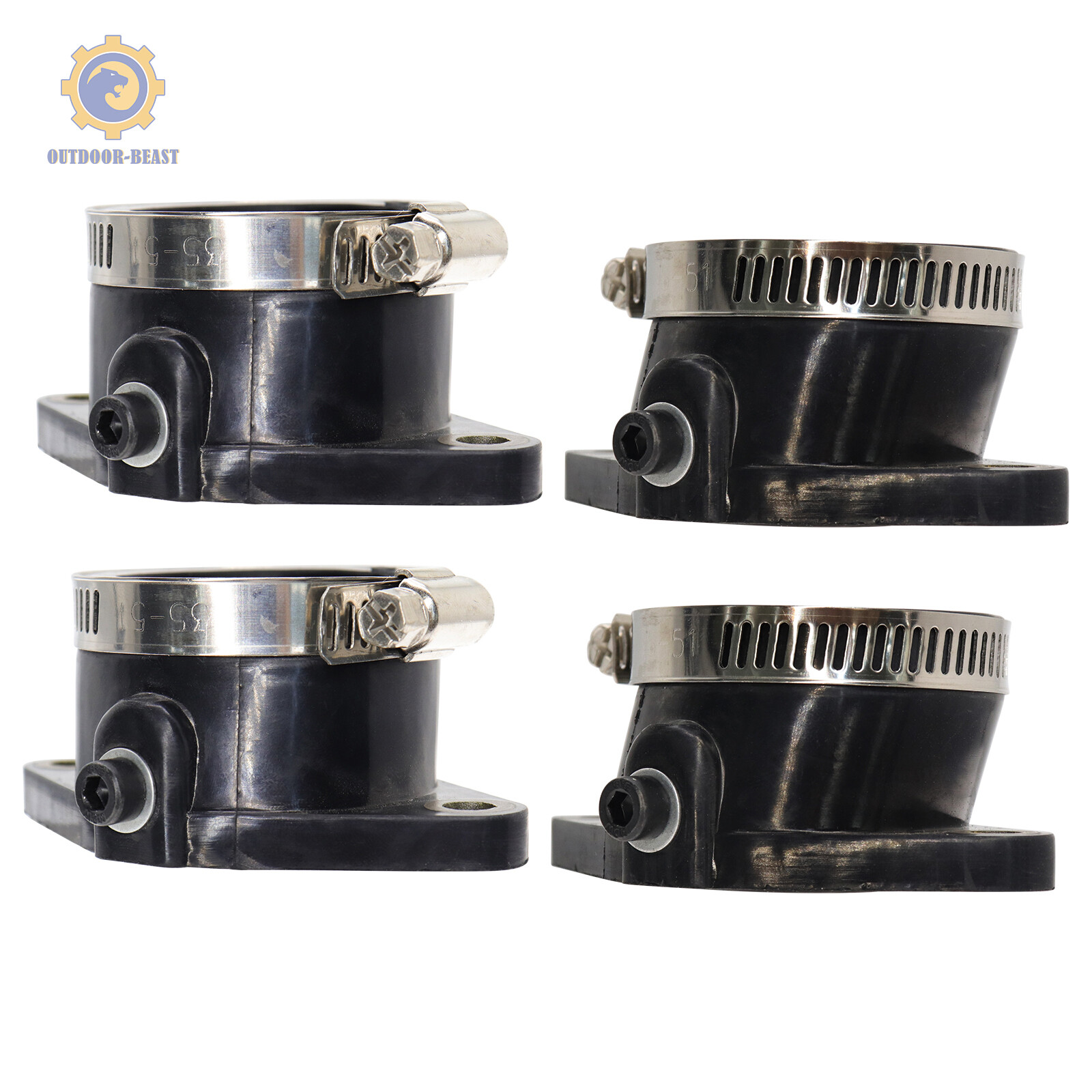 Right Left Intake Manifold Carb Boot for Suzuki GS550 GS550E GS550T 1980-1981