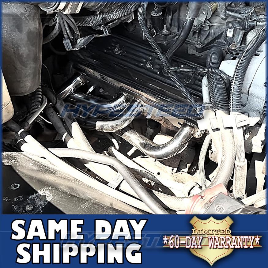 FOR 88-97 CHEVY GMC 5.0/5.7 V8 PICKUP TRUCK/SUV PAIR STAINLESS EXHAUST HEADERS