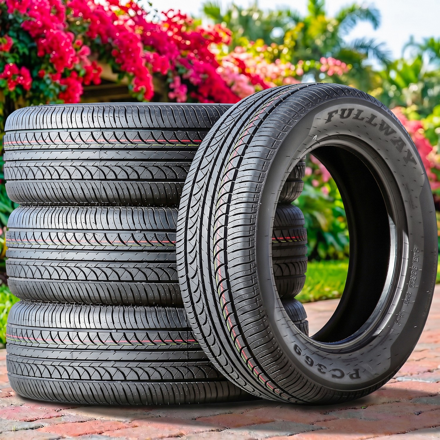 4 Fullway PC369 205/65R15 94H All Season Performance Tires UTQG 380AA