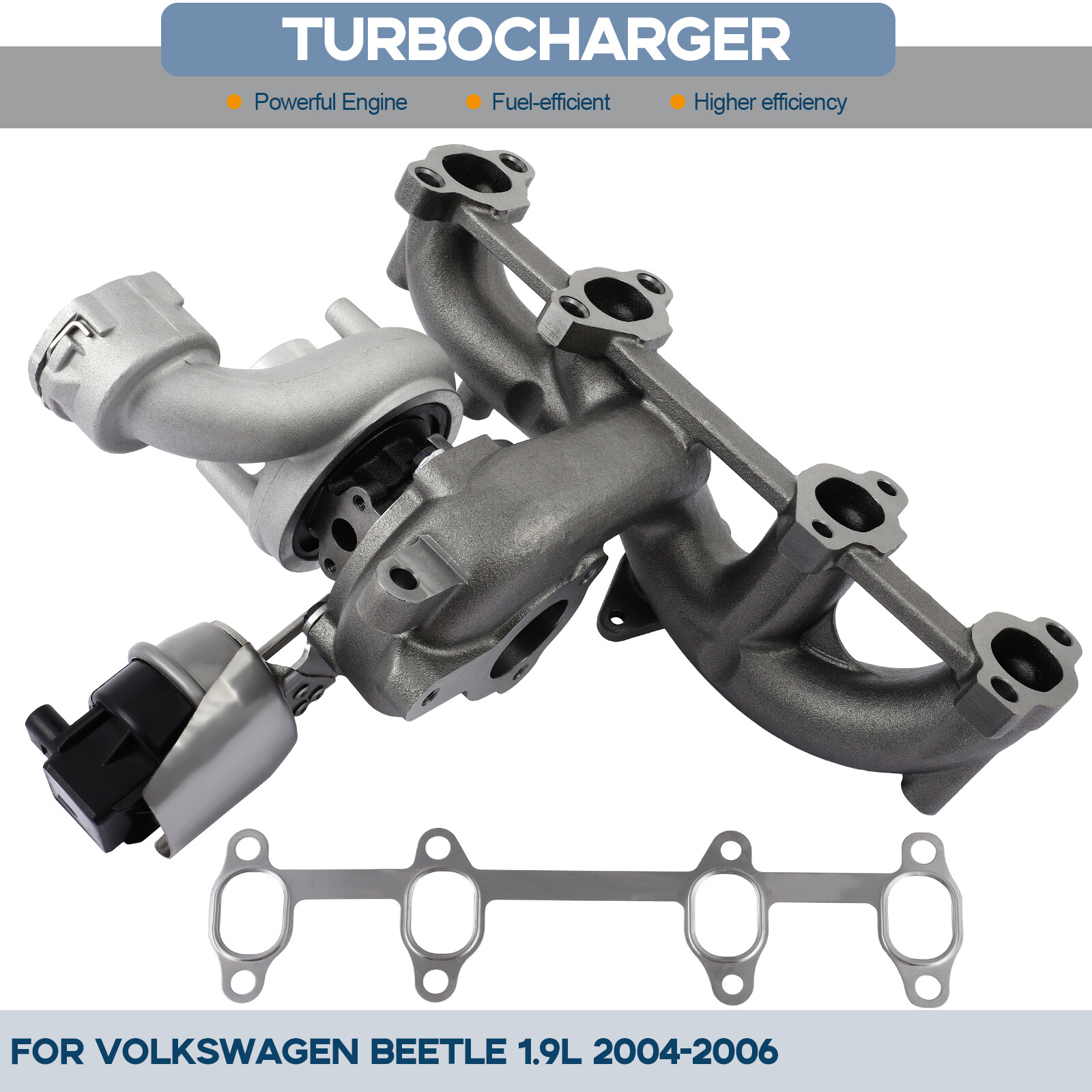 For 04-06 VW Jetta Golf Beetle 1.9 TDI BEW 2003-2006 KP39 Turbo 038253019S