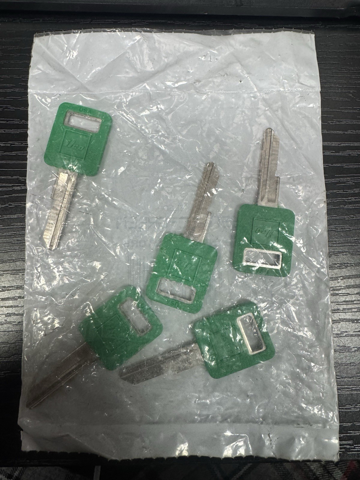 5 ILCO B50-PC Green GM General Motors Uncut Key Blanks NOS Made in USA