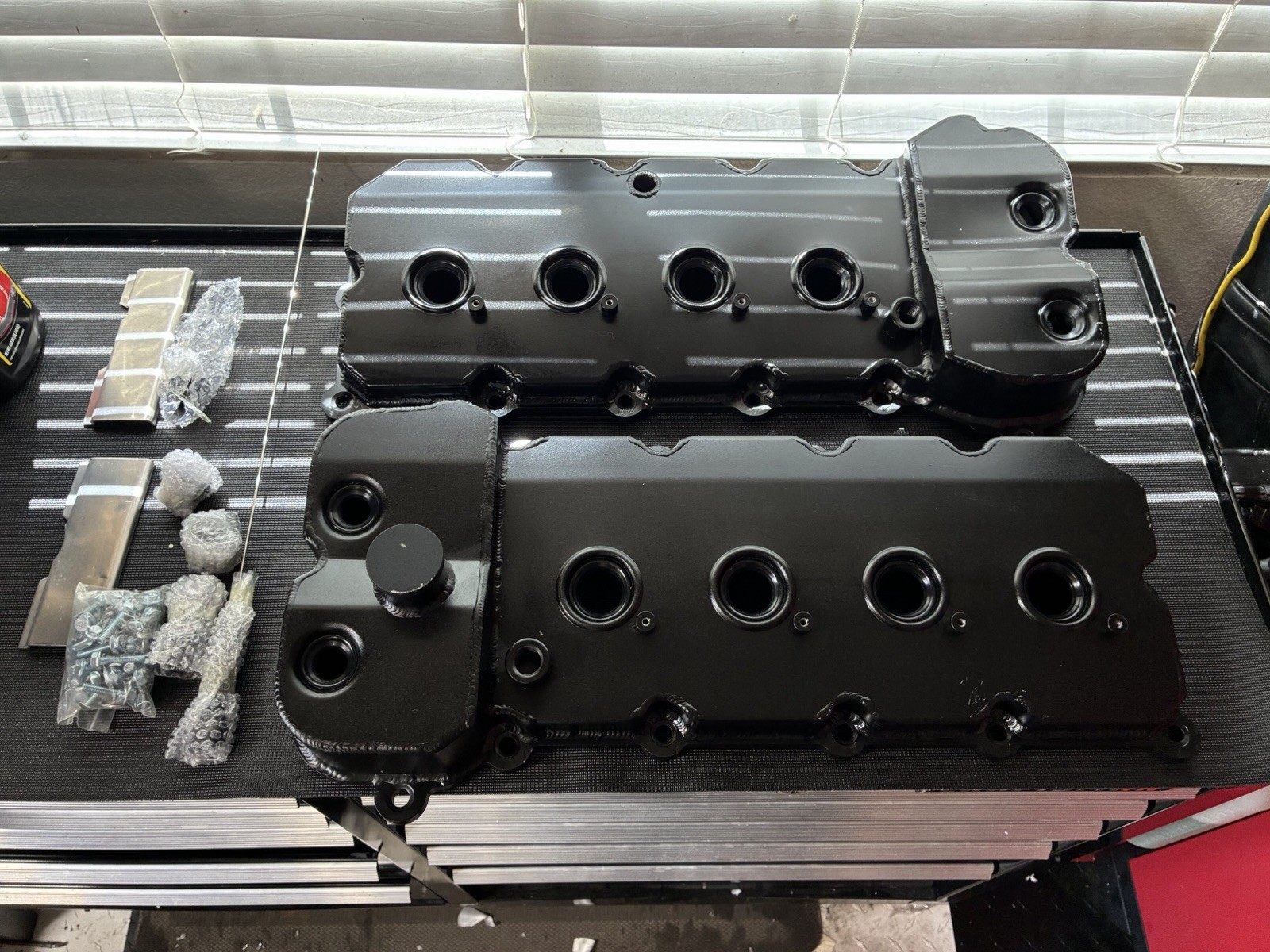 NEW Top Street Performance 84052BK Black ALuminum Valve Covers Ford 5.0L Coyote