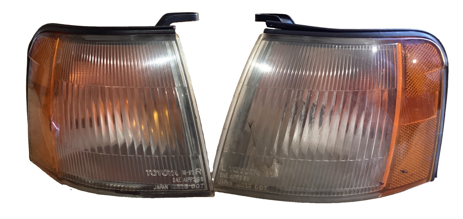 💡 1991-1994 Toyota Tercel Corner Turn Signal Lights Pair Set LH RH OEM