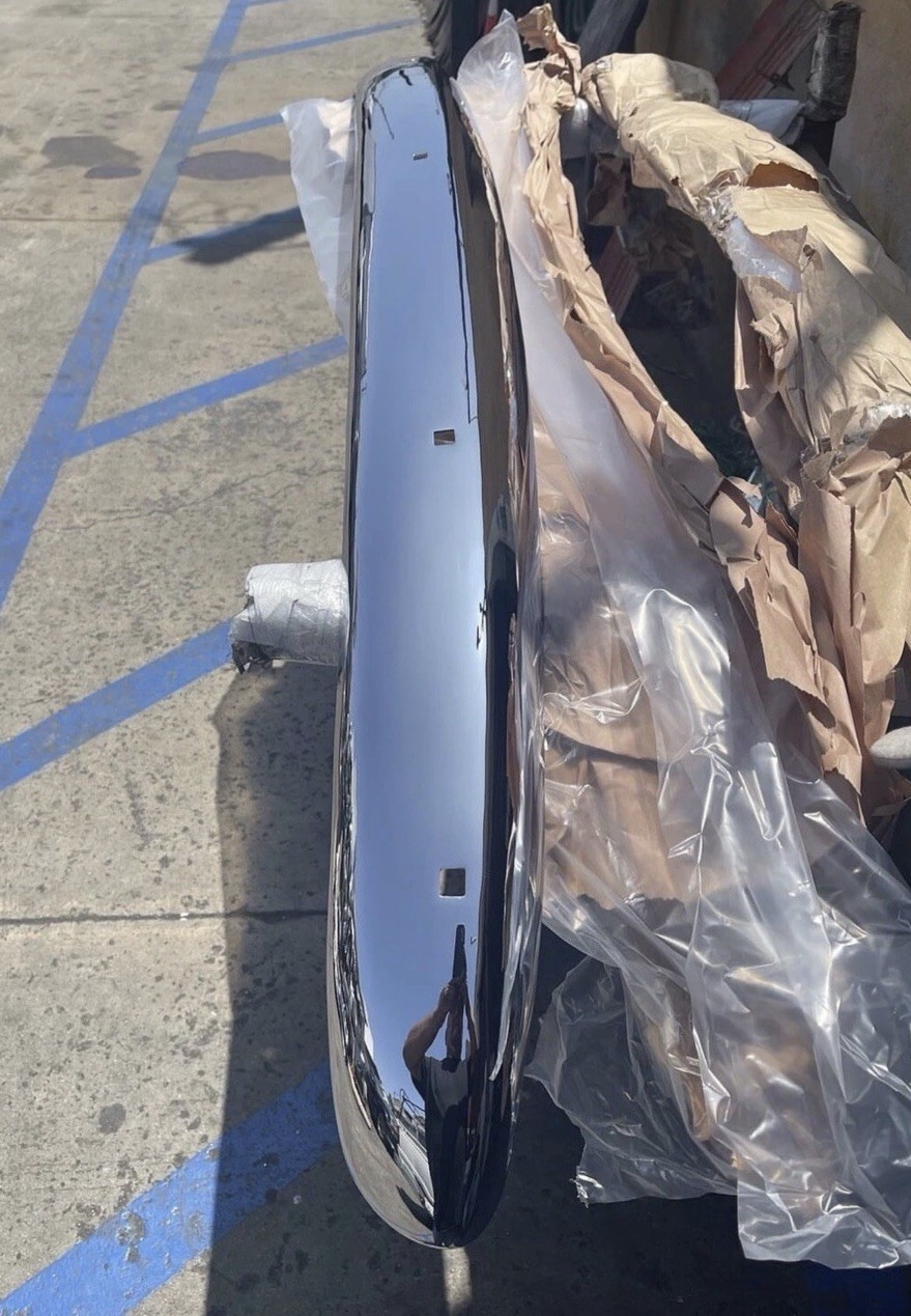1947 /1948 chevrolet fleetline Rear Bumper Triple Plated 1947 /1948 chevrolet fleetline Rear Bumper Triple Plated