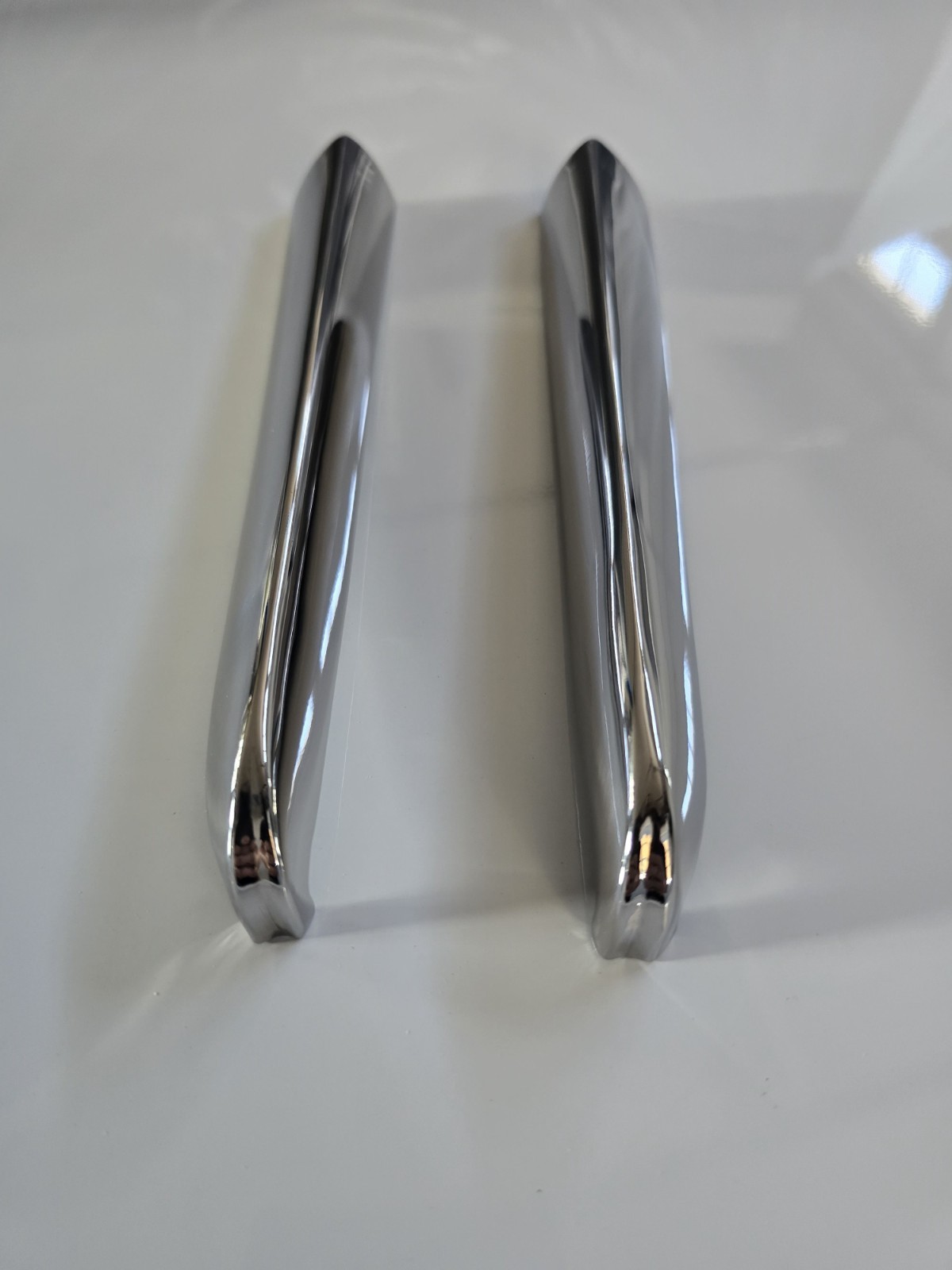 1960 Chevy Biscayne Sedan Rear Tail Fin Corner Molding PAIR 1960 Chevy Biscayne Sedan Rear Tail Fin Corner Molding PAIR