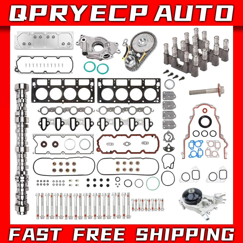 For 2007-2013 Chevy GMC 5.3L NON-AFM CAMSHAFT GASKETS BOLTS LIFTERS with MORE