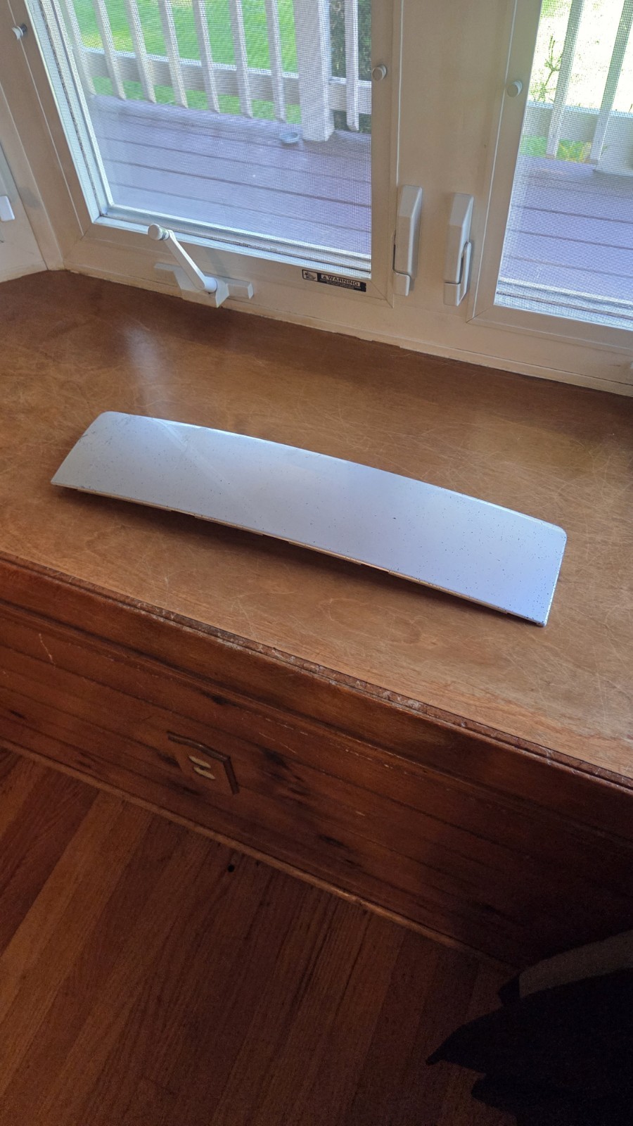 04-05 OEM Audi S4 B6 Front Bumper License Plate Delete. Filler Plate Panel