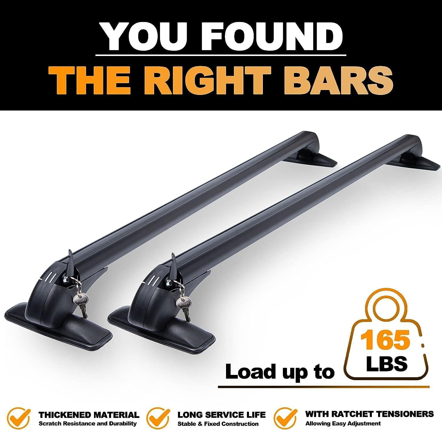 DEFECTIVE Universal Car Top Roof Rack Cross Bar 433 G3D