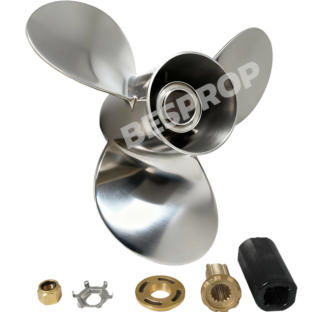 Boat Propeller 13 1/4 x 17 For Mercury Outboard Engine 40-140HP Stainless Steel
