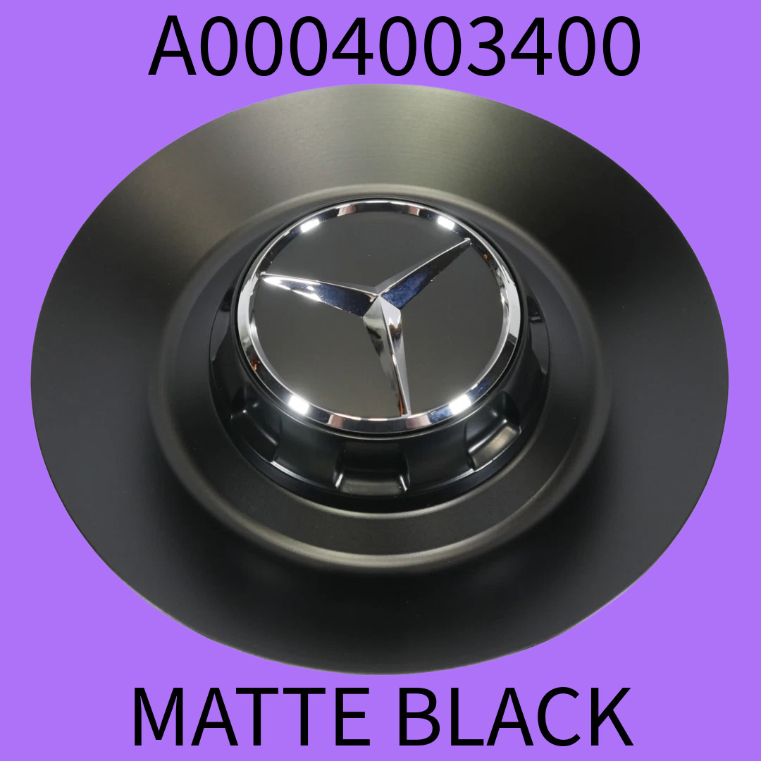 🟩MATTE BLACK Mercedes Benz Center Cap G63 G550 GWagon OEM AMG Wheel A0004003400
