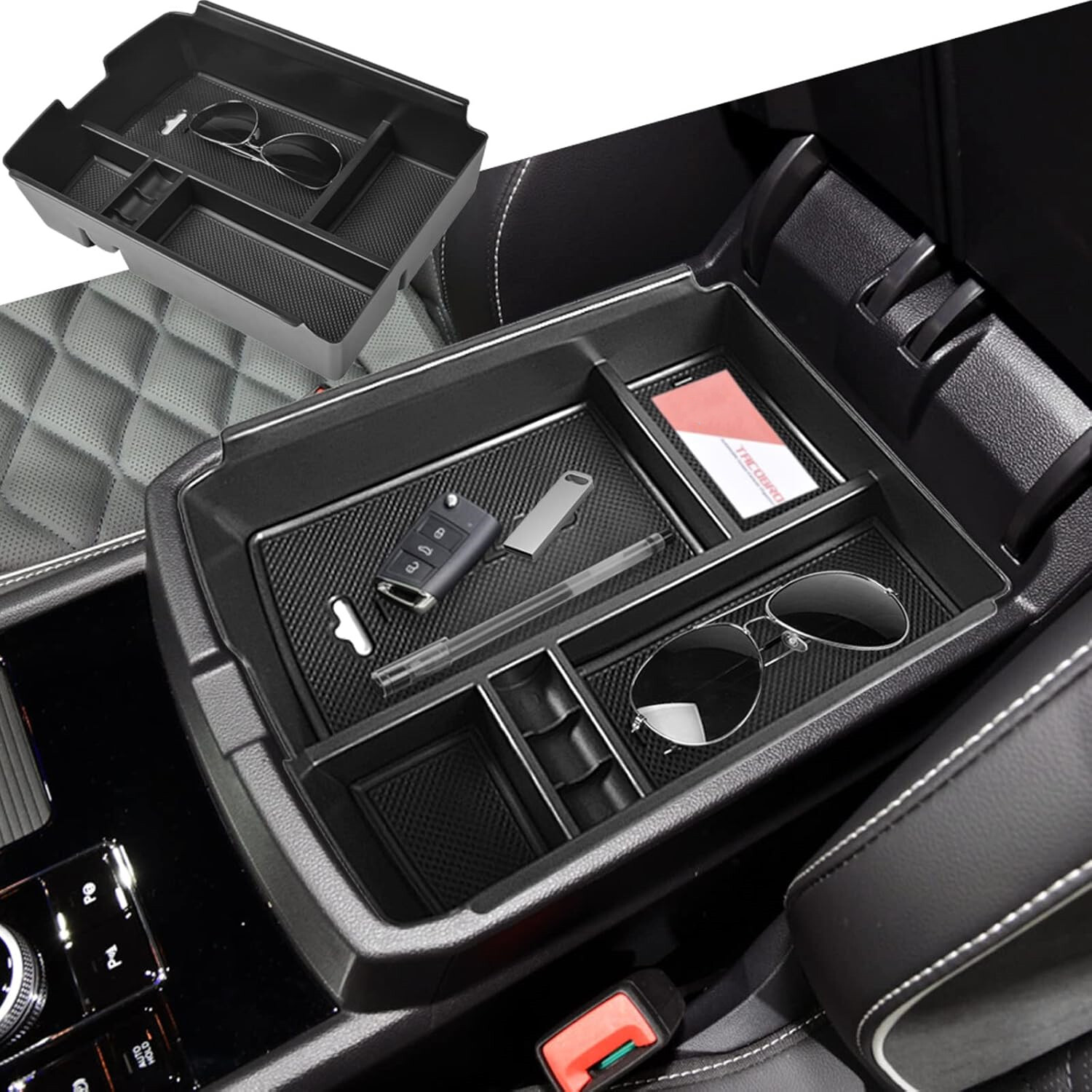 For 2018-2023 VW Atlas Center Console Organizer Armrest Storage Box Accessories For 2018-2023 VW Atlas Center Console Organizer Armrest Storage Box Accessories