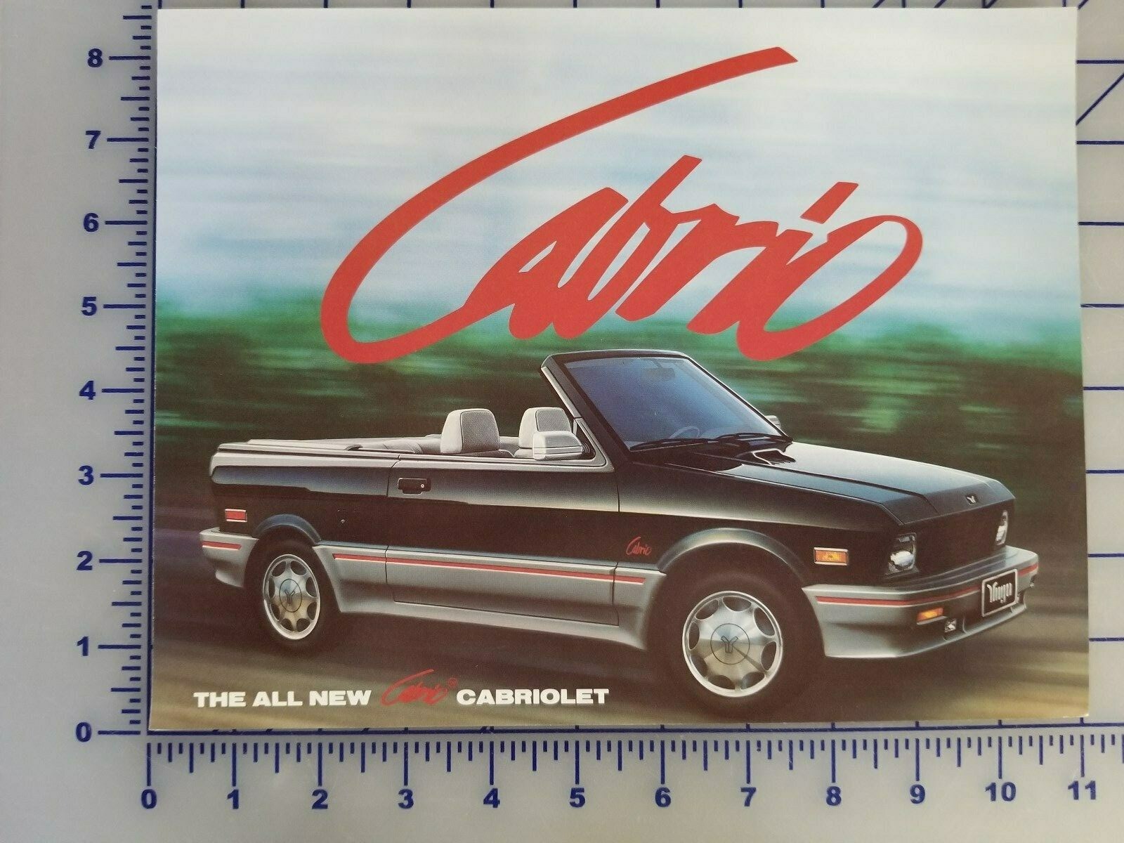 1990 Yugo Cabrio Cabriolet Brochure Sheet 1990 Yugo Cabrio Cabriolet Brochure Sheet