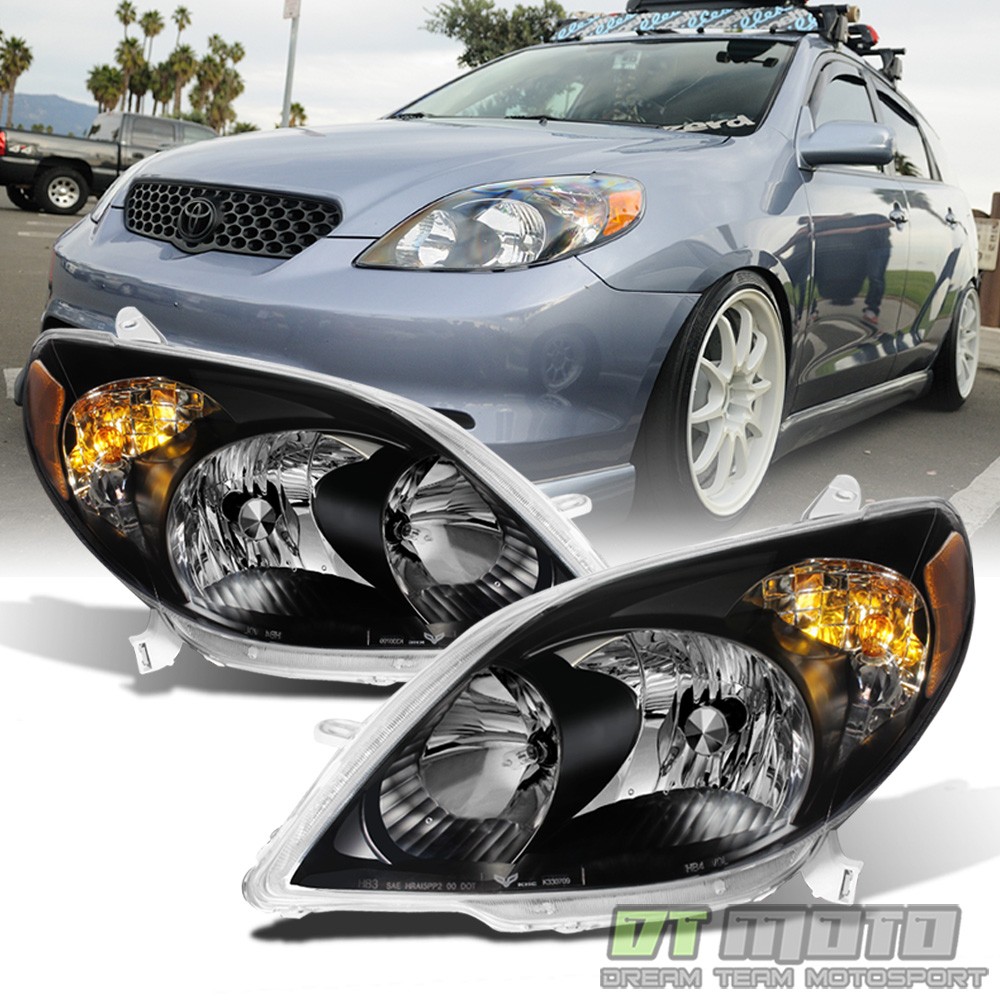For Blk 2003-2008 Toyota Matrix Headlights Healamps Replacement 03-08 Left+Right For Blk 2003-2008 Toyota Matrix Headlights Healamps Replacement 03-08 Left+Right