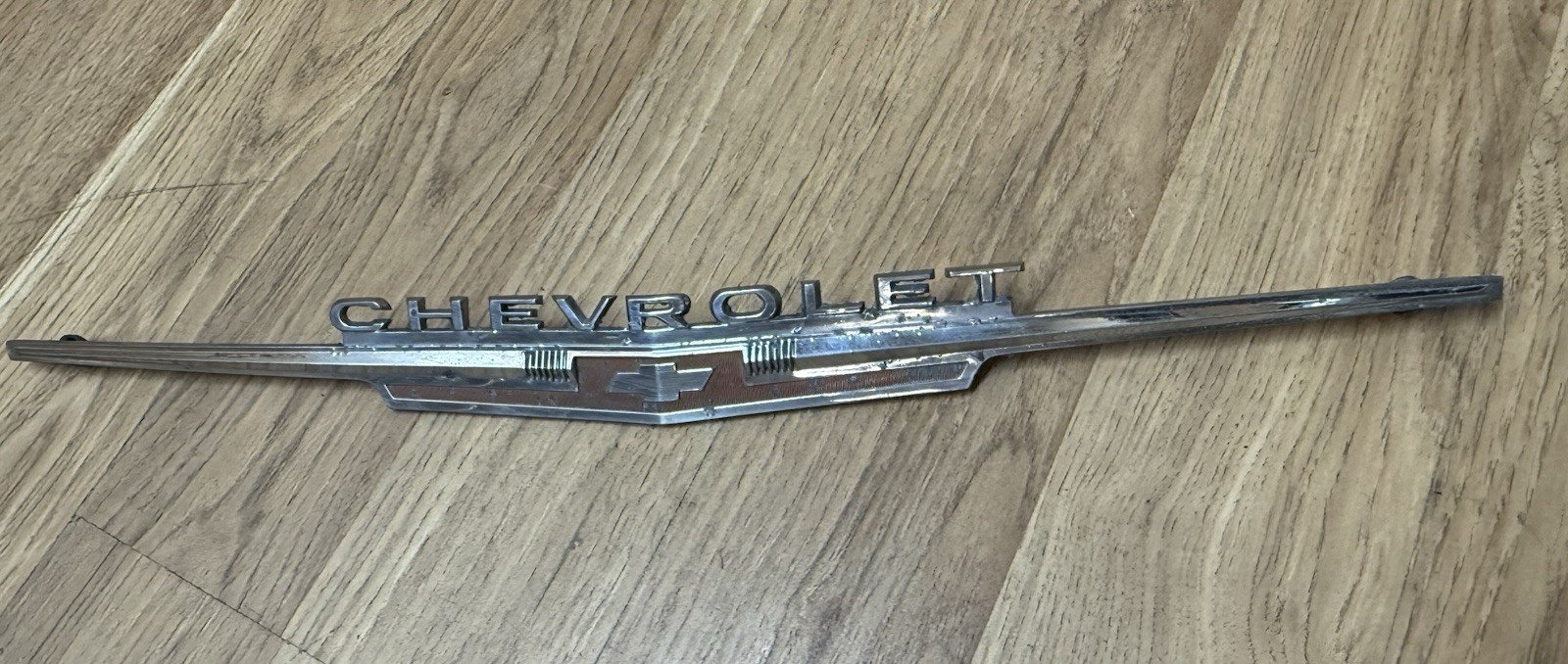 Vintage 1962 Chevy Wagon Hood Emblem # 3792812 Chevrolet Nice Chrome Vintage 1962 Chevy Wagon Hood Emblem # 3792812 Chevrolet Nice Chrome