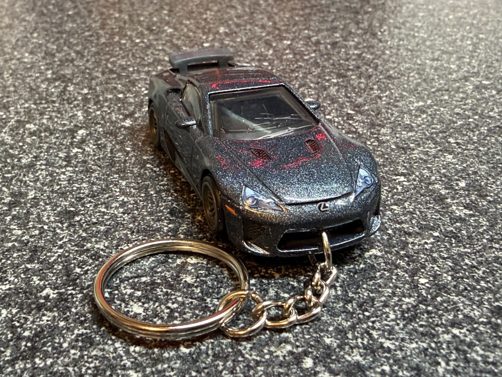 Lexus LFA Keychain Gray Diecast Hot Wheels Matchbox 2012 Lexus LFA Keychain Gray Diecast Hot Wheels Matchbox 2012