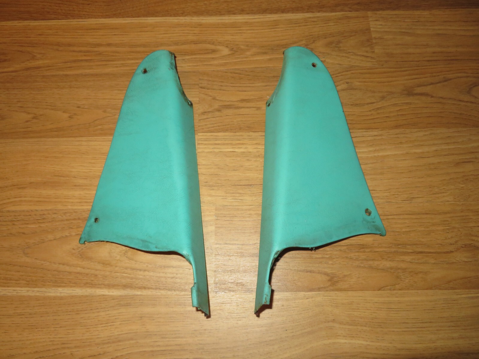 Vintage 1958-1960 Ford Thunderbird Front Corner Window Post & Door Trim Panels Vintage 1958-1960 Ford Thunderbird Front Corner Window Post & Door Trim Panels