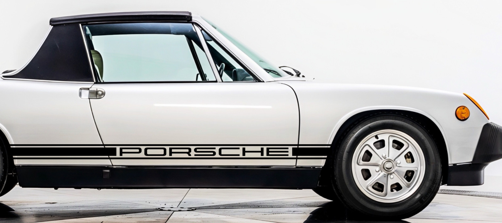Three Stripe Decal Side Panel Graphic Compatible with Porsche 914 Three Stripe Decal Side Panel Graphic Compatible with Porsche 914