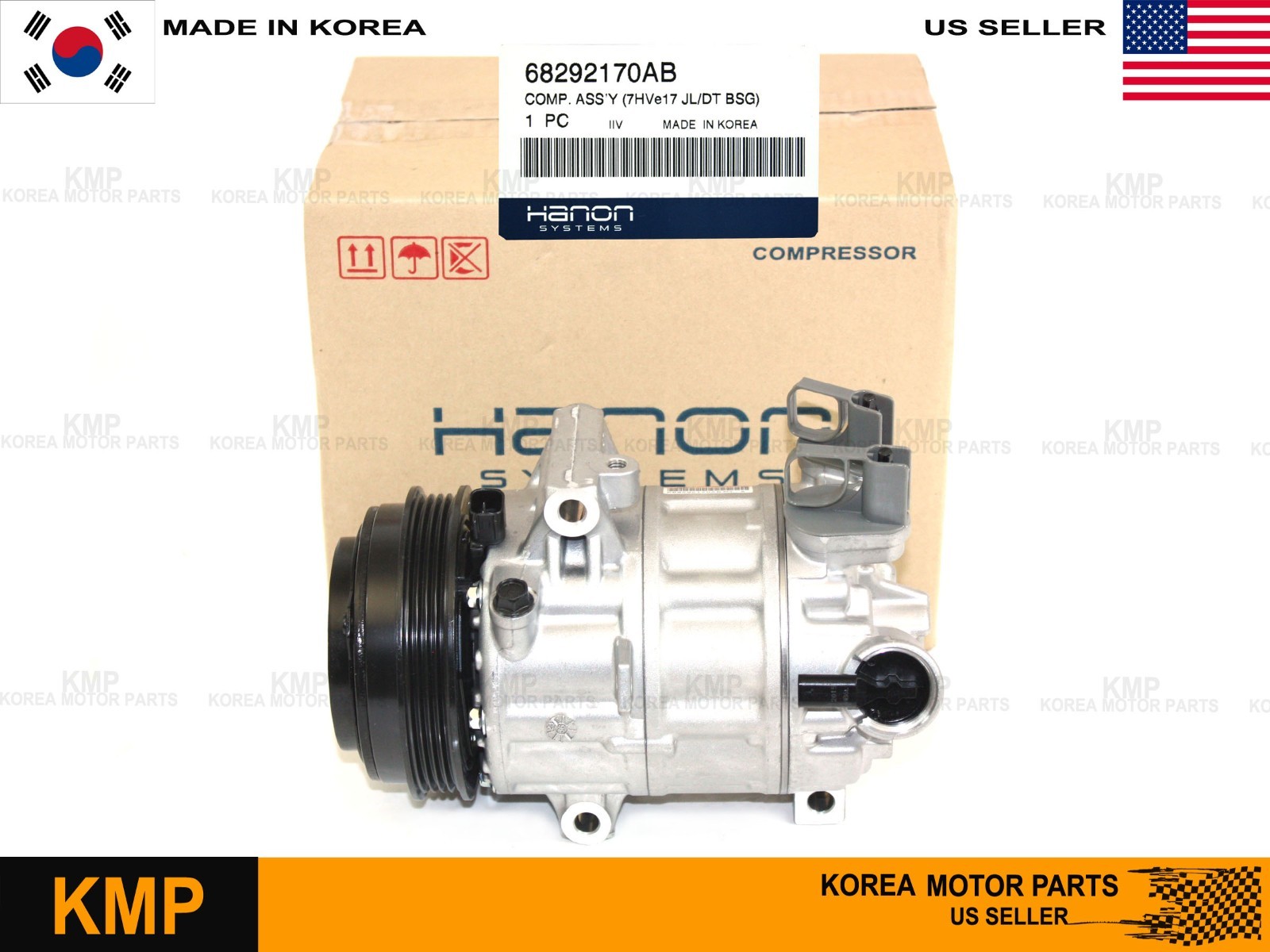 OEM✅ A/C Compressor with Clutch for 20-23Jeep JL Wrangler 19-21 Ram 1500 V6 3.6L