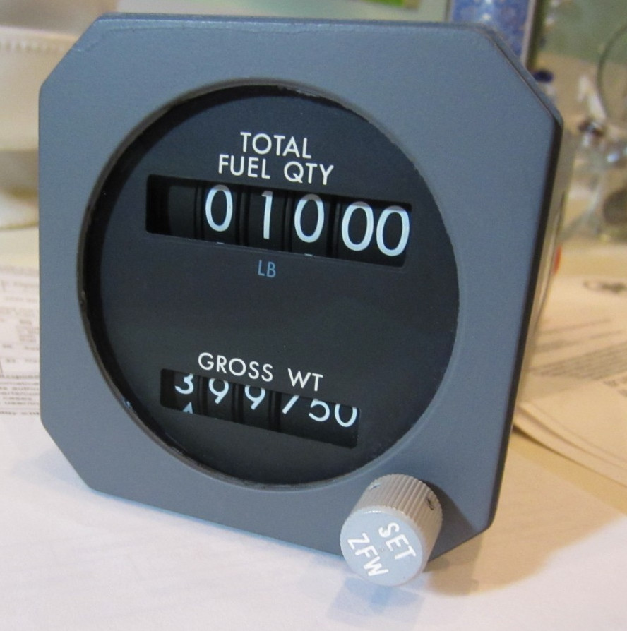 AIRCRAFT GAUGE FUEL QTY TOTAL WEIGHT GAUGE AIR CANADA WITH 8130 GULL AIRBORNE AIRCRAFT GAUGE FUEL QTY TOTAL WEIGHT GAUGE AIR CANADA WITH 8130 GULL AIRBORNE