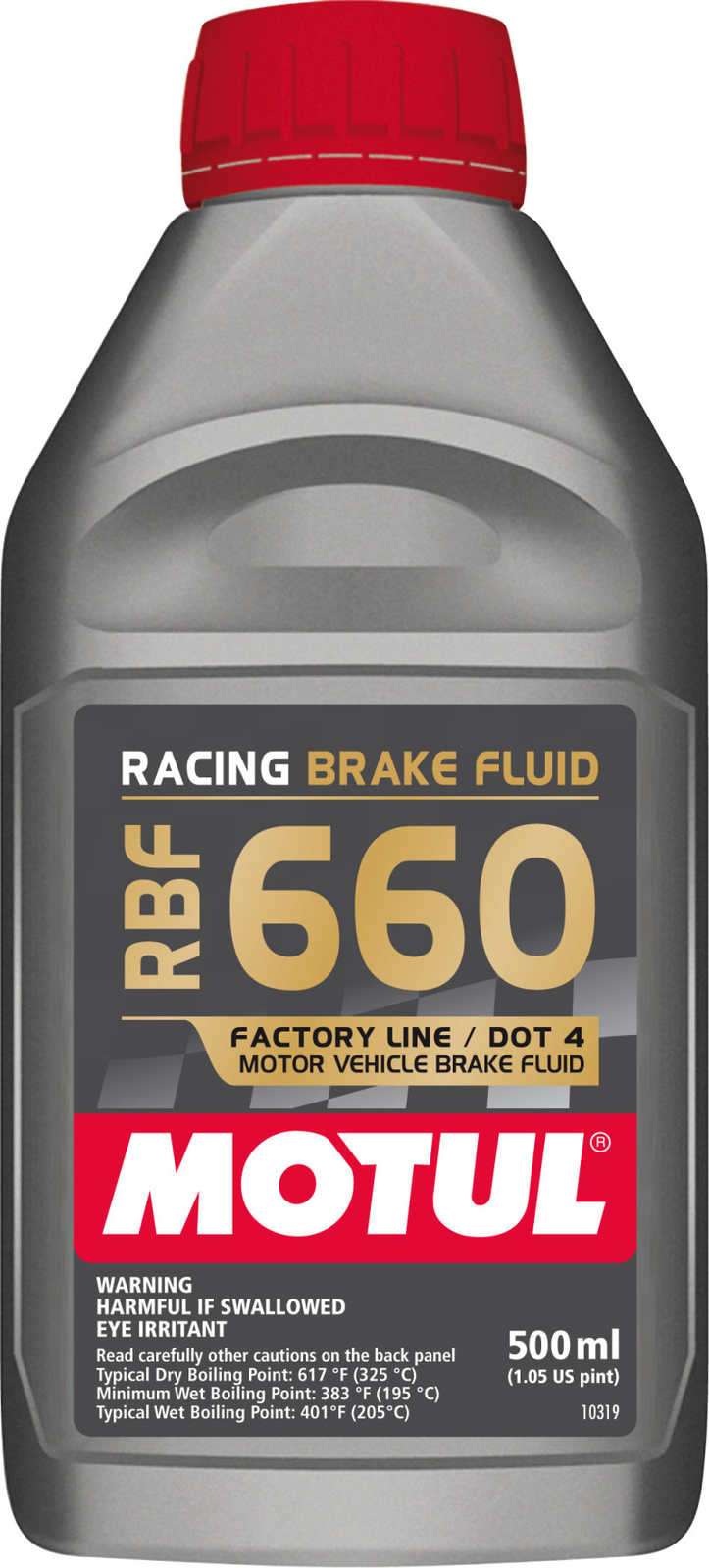 Motul 1/2L Brake Fluid RBF 660 - Racing DOT 4 - Case of 12 Motul 1/2L Brake Fluid RBF 660 - Racing DOT 4 - Case of 12