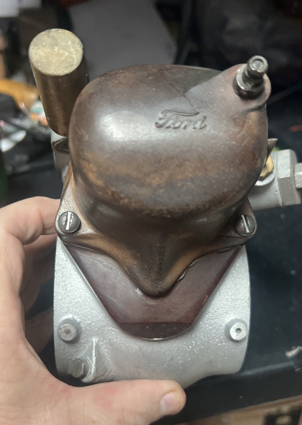 Original 1937-1941 Ford V8 Flathead Distributor & Coil Nicknamed Diving Helmet